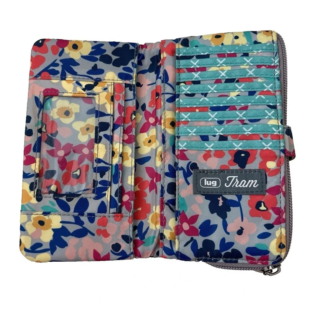 Lug Tram 2 RFID Wallet Wildflower Multicolor Floral Travel 4